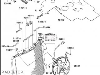 (あ) Kawasaki ZX-6 ZX600 Cowling Trim 53044-1218