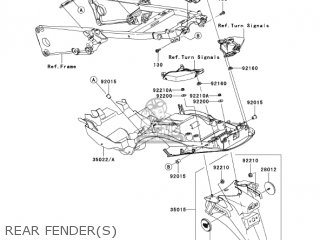 REAR FENDER(S) - ZX1400A7FA NINJA ZX14 2007 USA CALIFORNIA