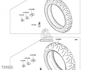 TIRES - ZX1400A7FA NINJA ZX14 2007 USA CALIFORNIA