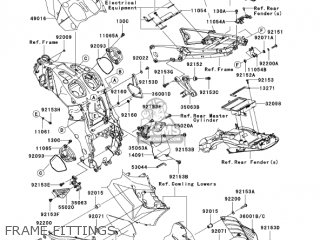 FRAME FITTINGS - ZX1400A7FA NINJA ZX14 2007 USA CALIFORNIA