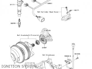 IGNITION SYSTEM - ZX1400A7FA NINJA ZX14 2007 USA CALIFORNIA