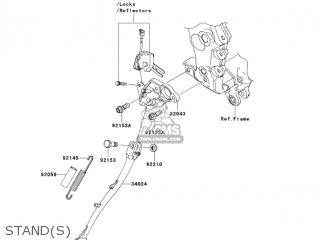 STAND(S) - ZX1400A7FA NINJA ZX14 2007 USA CALIFORNIA