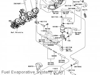 Kawasaki ZX1400C8F NINJA ZX14 2008 USA parts lists and