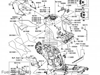 Kawasaki ZX1400C8F NINJA ZX14 2008 USA parts lists and schematics