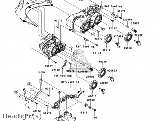 Kawasaki ZX1400C8F NINJA ZX14 2008 USA parts lists and schematics