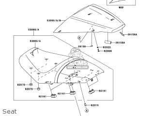 Kawasaki ZX1400CAF NINJA ZX14 2010 USA parts lists and