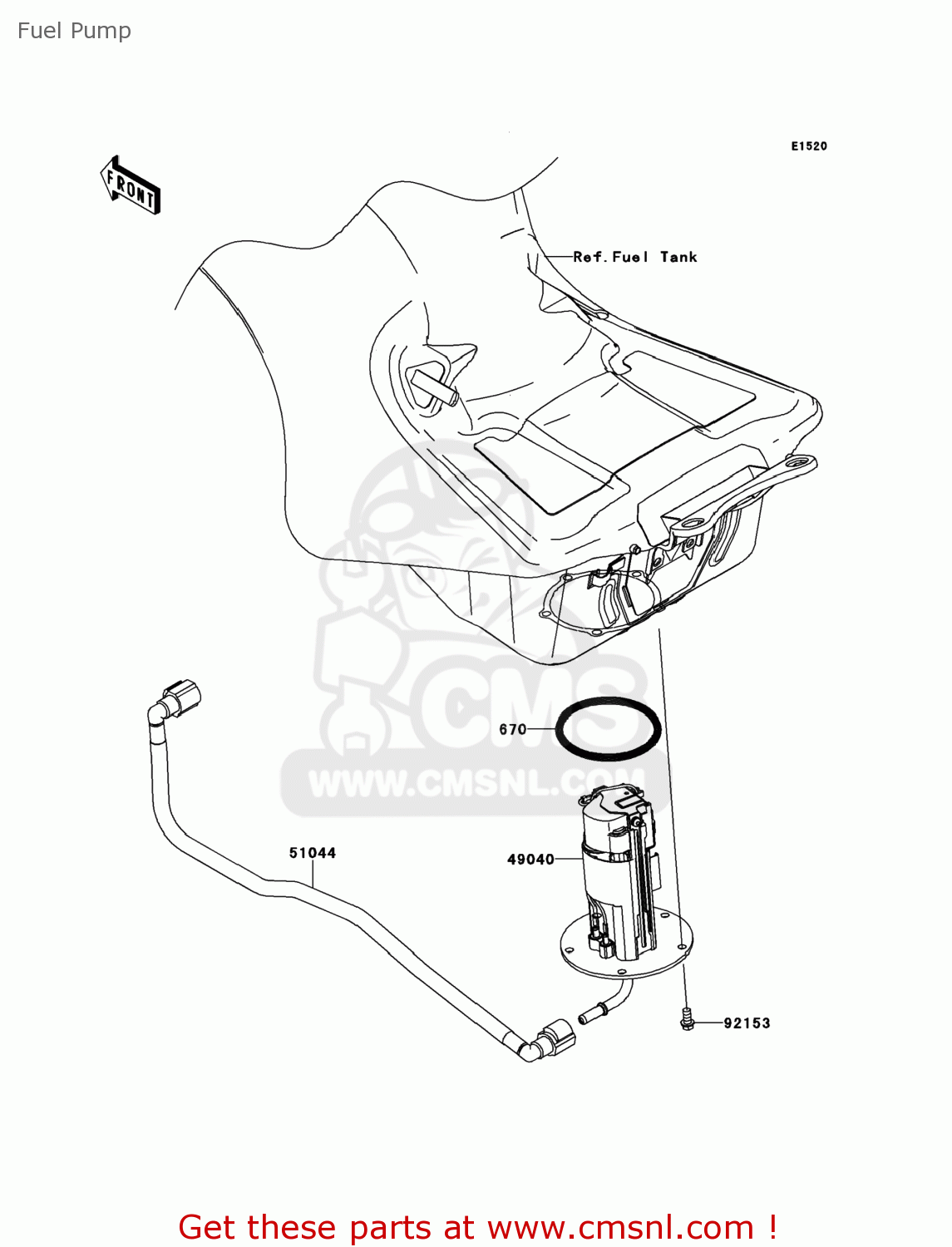 Kawasaki ZX1400EEFA NINJA ZX14R 2014 USA Fuel Pump - buy
