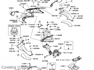 Kawasaki ZX1400FDFA NINJA ZX14R 2013 USA / ABS parts lists