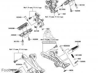 Kawasaki ZX1400FDFA NINJA ZX14R 2013 USA / ABS parts lists
