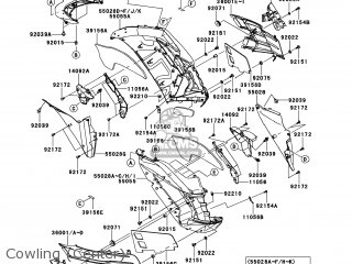 Kawasaki ZX1400FEFA NINJA ZX14R 2014 USA / ABS parts lists
