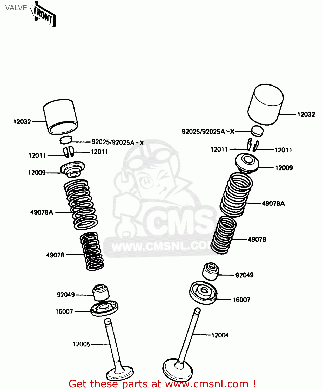 VALVE ZX400C3 1987 UNITED KINGDOM SP ST