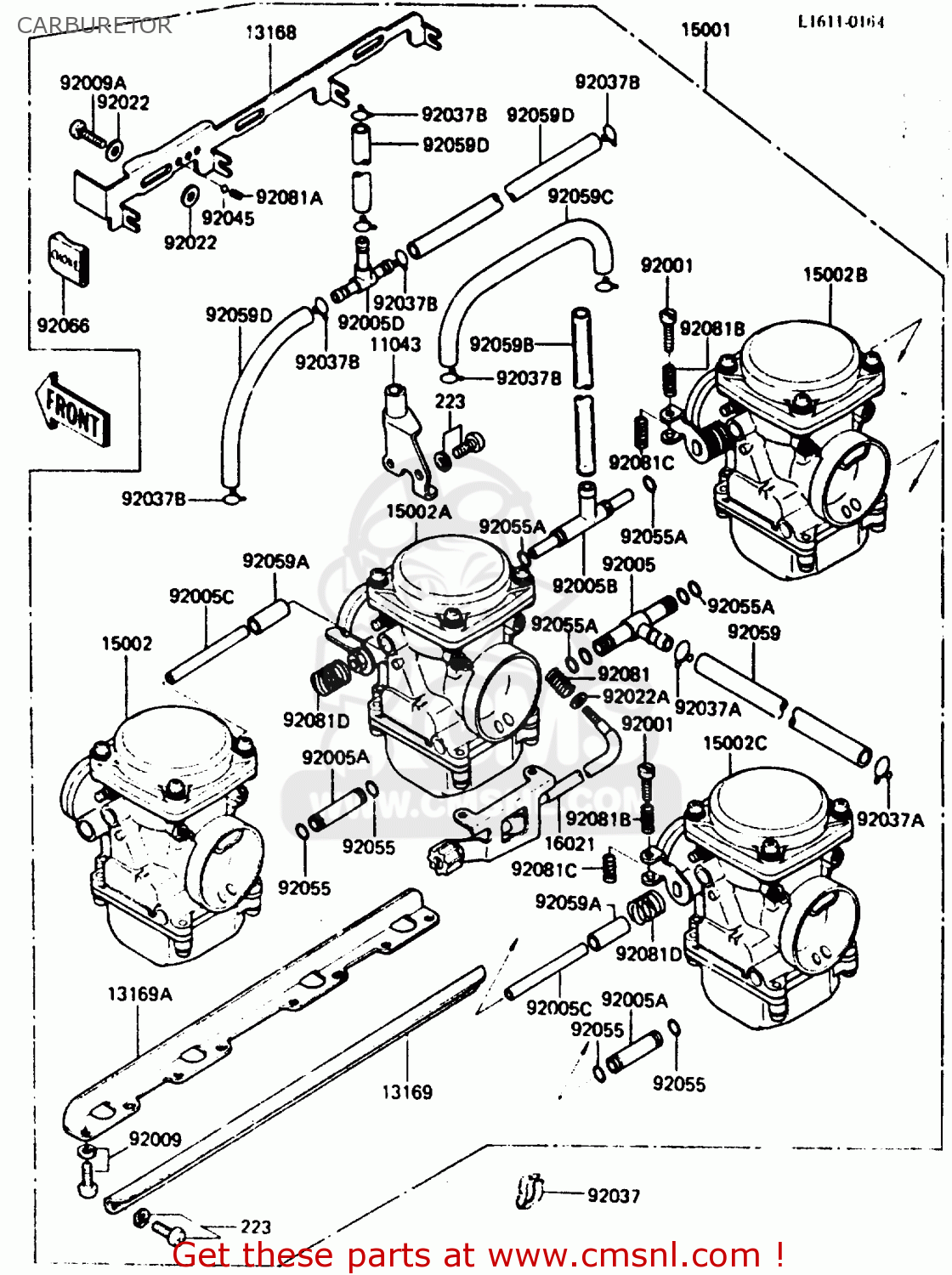 CARBURETOR ZX400C3 1987 UNITED KINGDOM SP ST