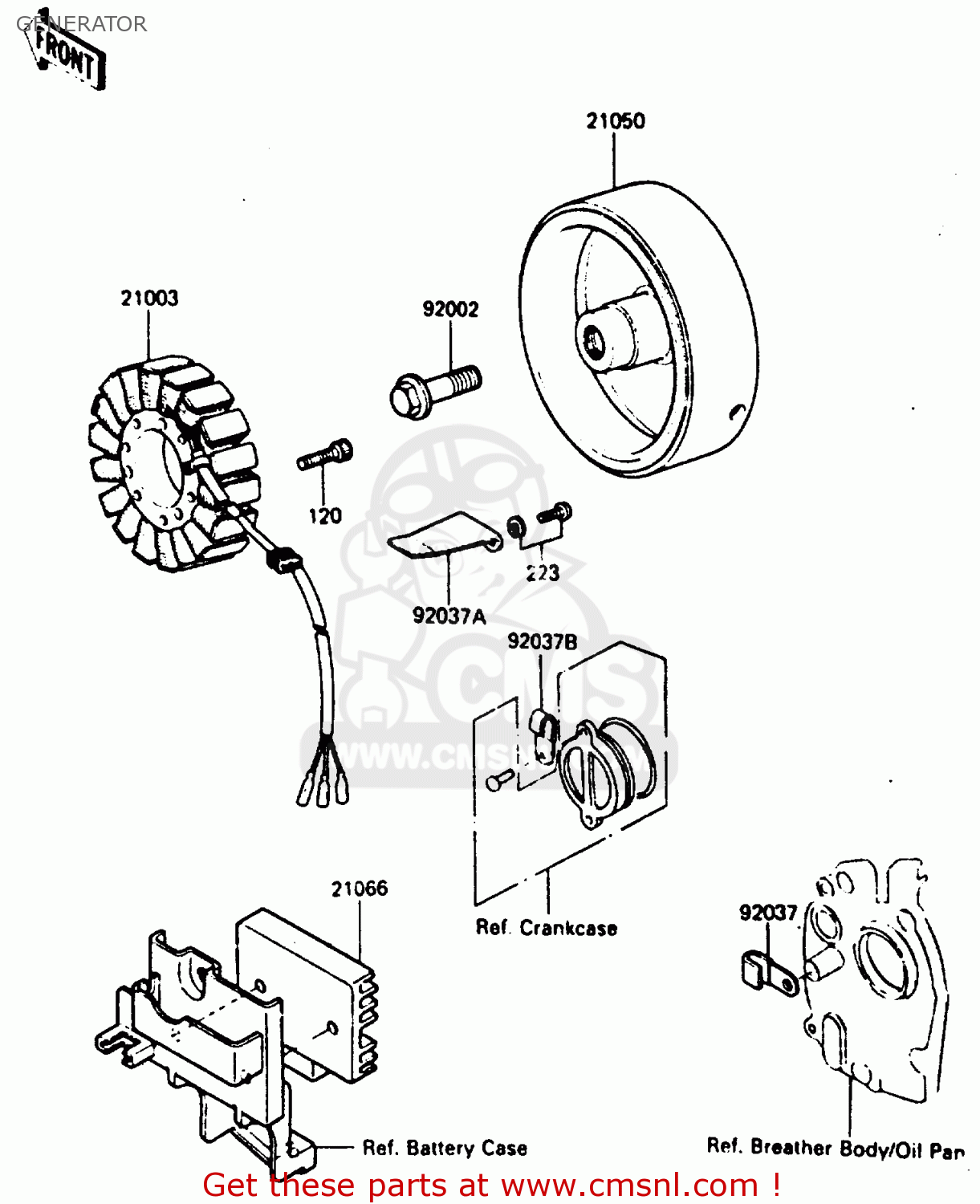 GENERATOR ZX400C3 1987 UNITED KINGDOM SP ST