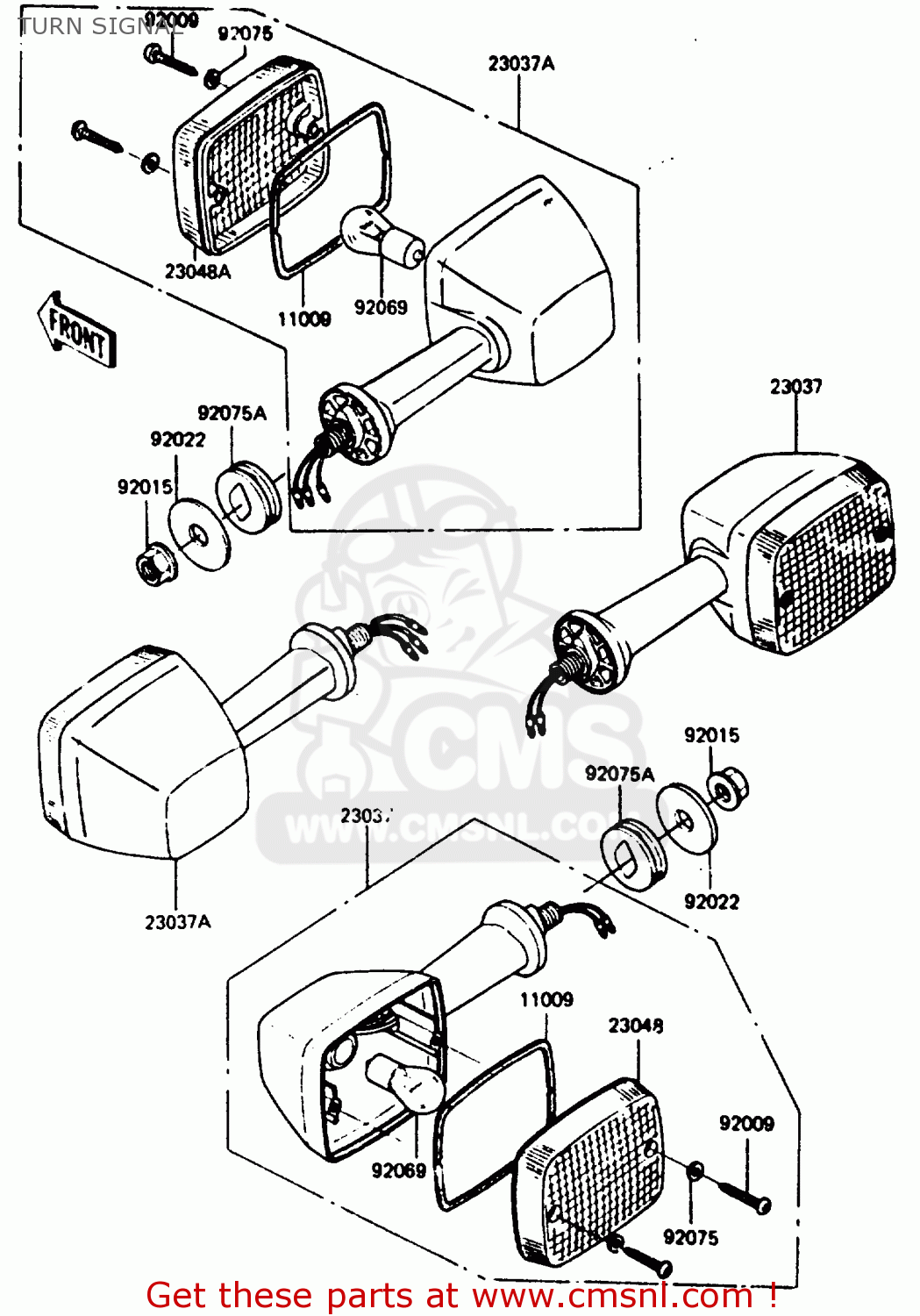 TURN SIGNAL ZX400C3 1987 UNITED KINGDOM SP ST