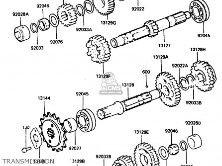TRANSMISSION - ZX400C3 1987 UNITED KINGDOM SP ST
