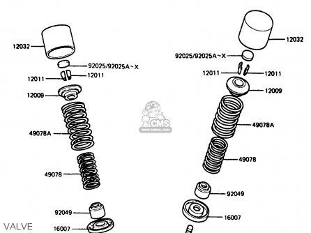VALVE - ZX400C3 1987 UNITED KINGDOM SP ST