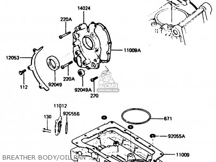 BREATHER BODY/OIL PAN - ZX400C3 1987 UNITED KINGDOM SP ST