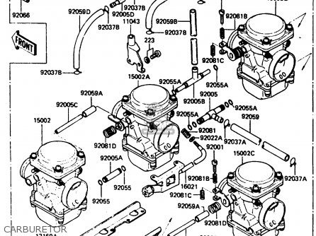 CARBURETOR - ZX400C3 1987 UNITED KINGDOM SP ST