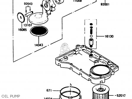 OIL PUMP - ZX400C3 1987 UNITED KINGDOM SP ST