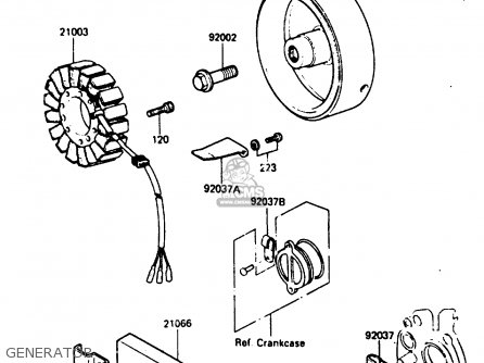 GENERATOR - ZX400C3 1987 UNITED KINGDOM SP ST