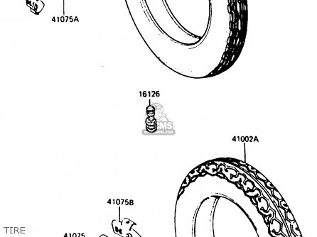 TIRE - ZX400C3 1987 UNITED KINGDOM SP ST