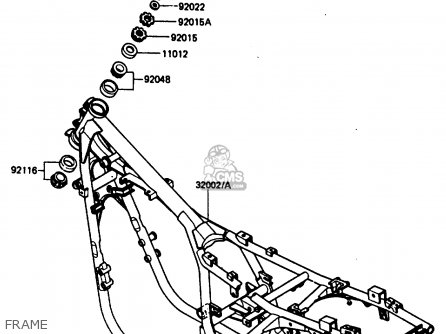 FRAME - ZX400C3 1987 UNITED KINGDOM SP ST