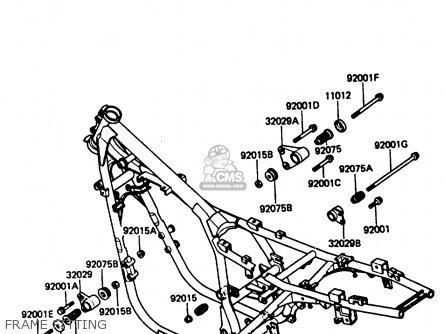 FRAME FITTING - ZX400C3 1987 UNITED KINGDOM SP ST