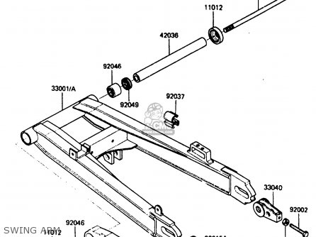 SWING ARM - ZX400C3 1987 UNITED KINGDOM SP ST