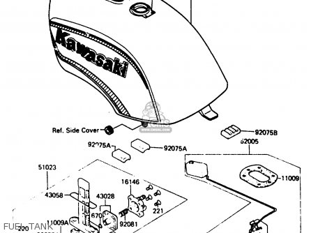 FUEL TANK - ZX400C3 1987 UNITED KINGDOM SP ST
