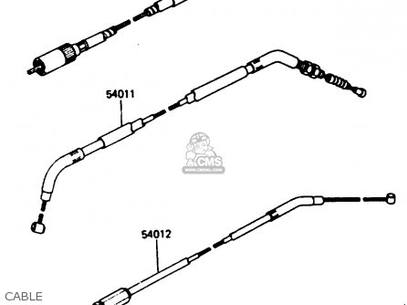CABLE - ZX400C3 1987 UNITED KINGDOM SP ST