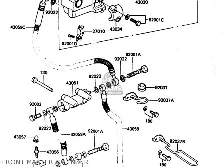 FRONT MASTER CYLINDER - ZX400C3 1987 UNITED KINGDOM SP ST