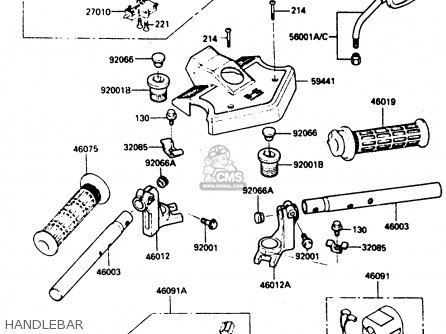 HANDLEBAR - ZX400C3 1987 UNITED KINGDOM SP ST