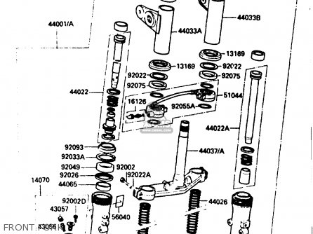 FRONT FORK - ZX400C3 1987 UNITED KINGDOM SP ST