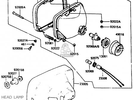 HEAD LAMP - ZX400C3 1987 UNITED KINGDOM SP ST