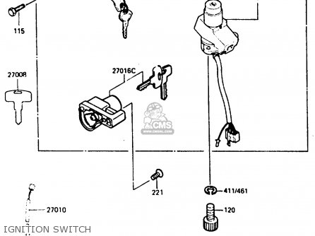 IGNITION SWITCH - ZX400C3 1987 UNITED KINGDOM SP ST