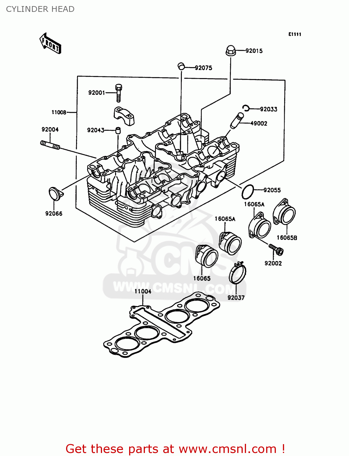 CYLINDER HEAD ZX400C4 Z400FII 1991 SPAIN