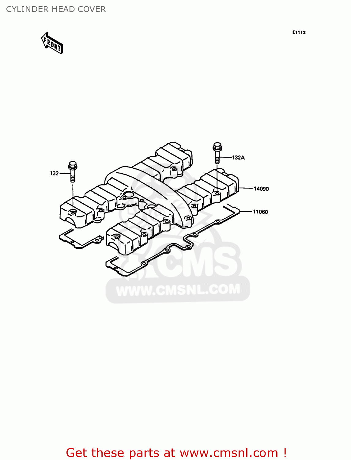 CYLINDER HEAD COVER ZX400C4 Z400FII 1991 SPAIN