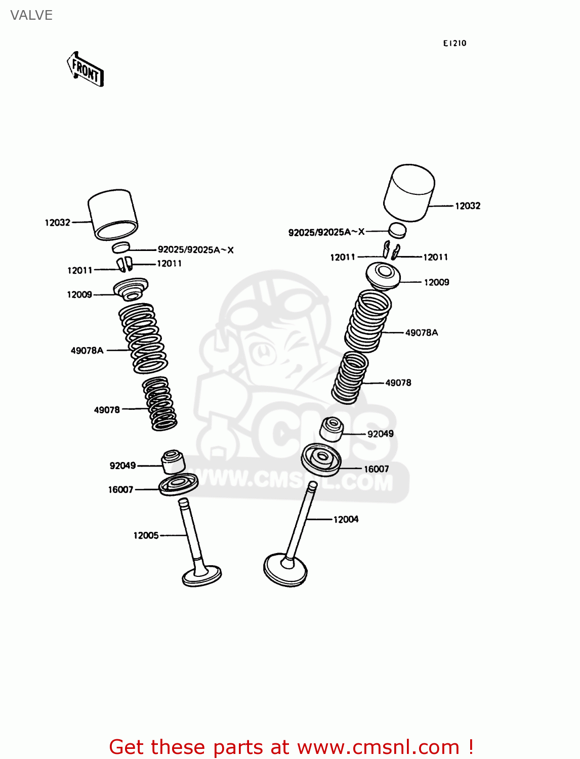 VALVE ZX400C4 Z400FII 1991 SPAIN