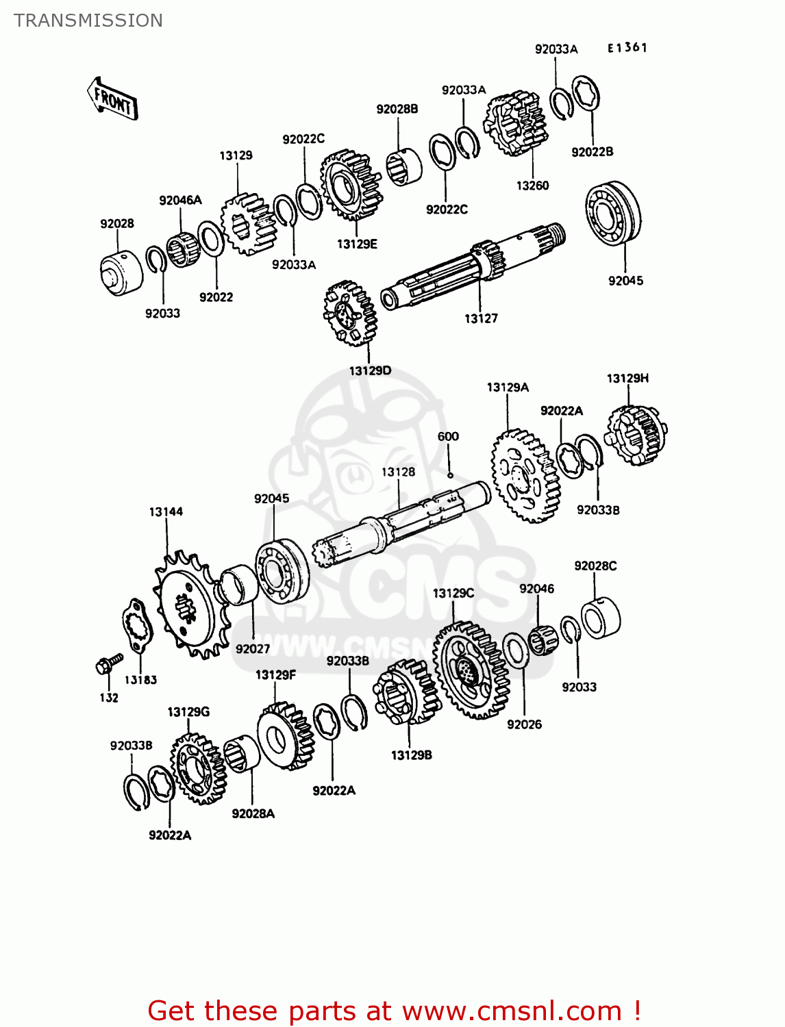 TRANSMISSION ZX400C4 Z400FII 1991 SPAIN