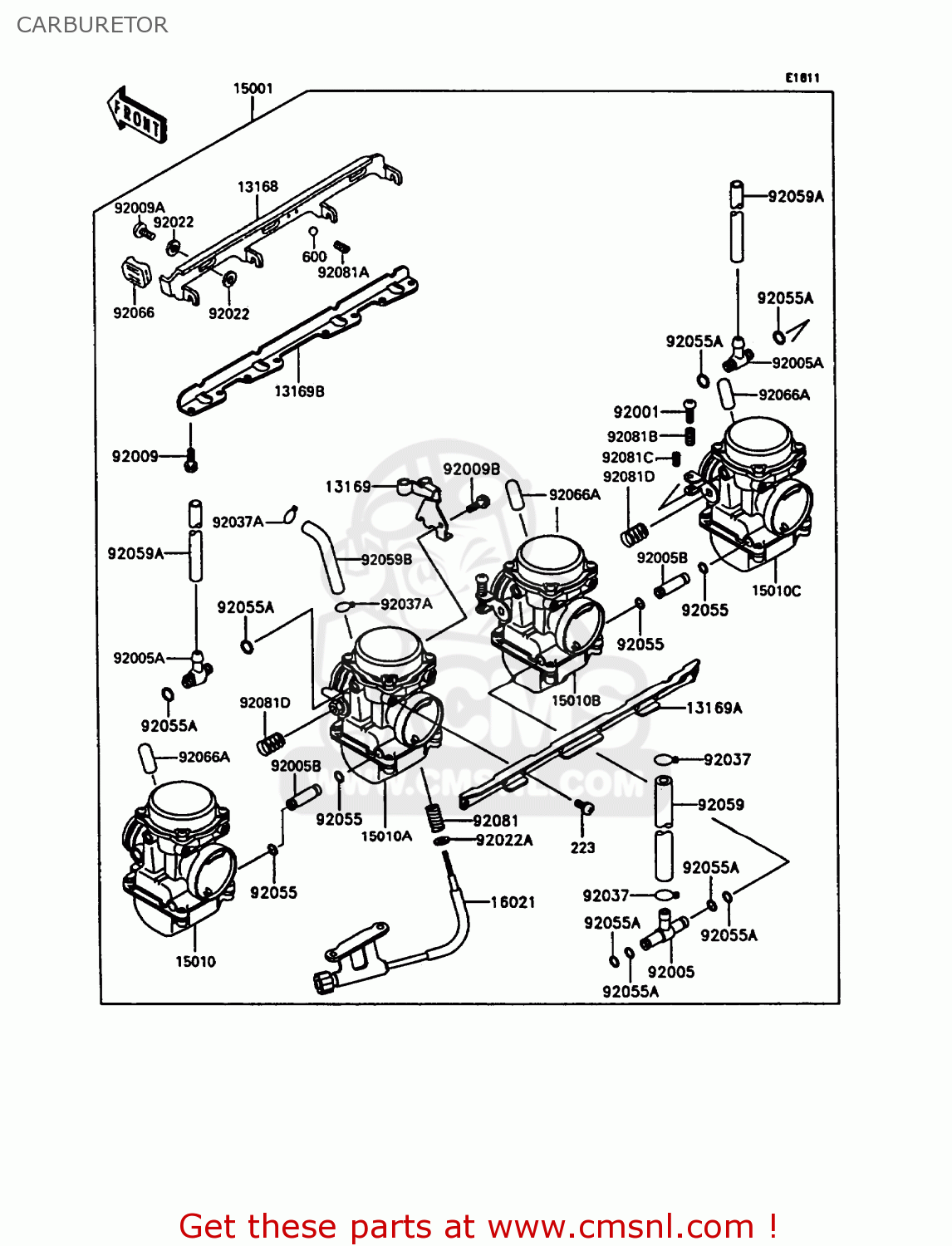 CARBURETOR ZX400C4 Z400FII 1991 SPAIN