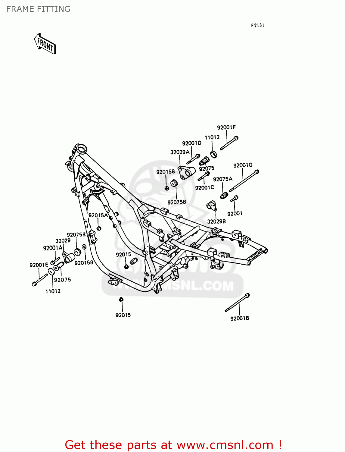 FRAME FITTING ZX400C4 Z400FII 1991 SPAIN