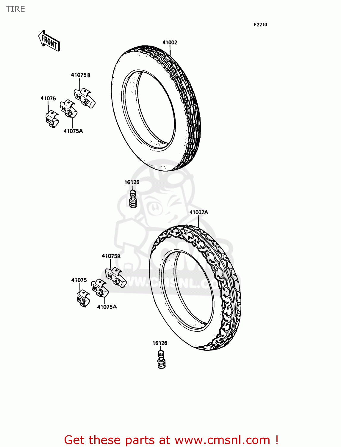 TIRE ZX400C4 Z400FII 1991 SPAIN