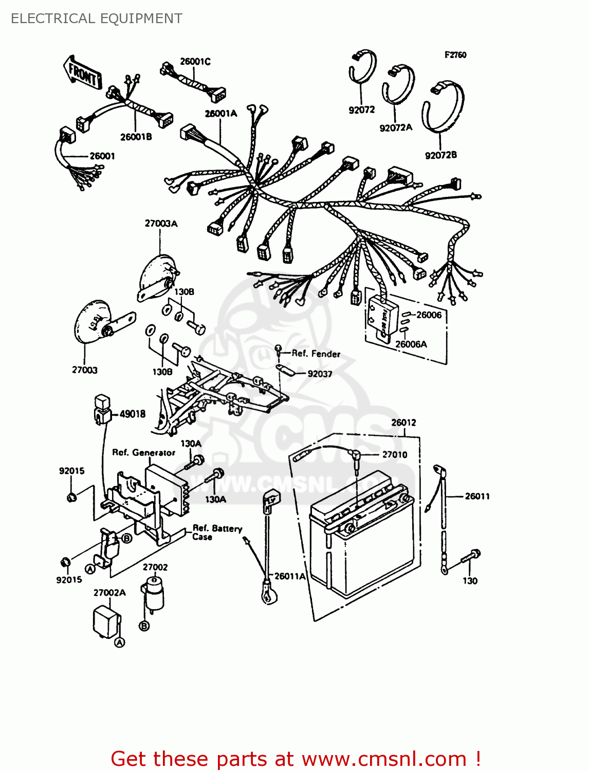 ELECTRICAL EQUIPMENT ZX400C4 Z400FII 1991 SPAIN
