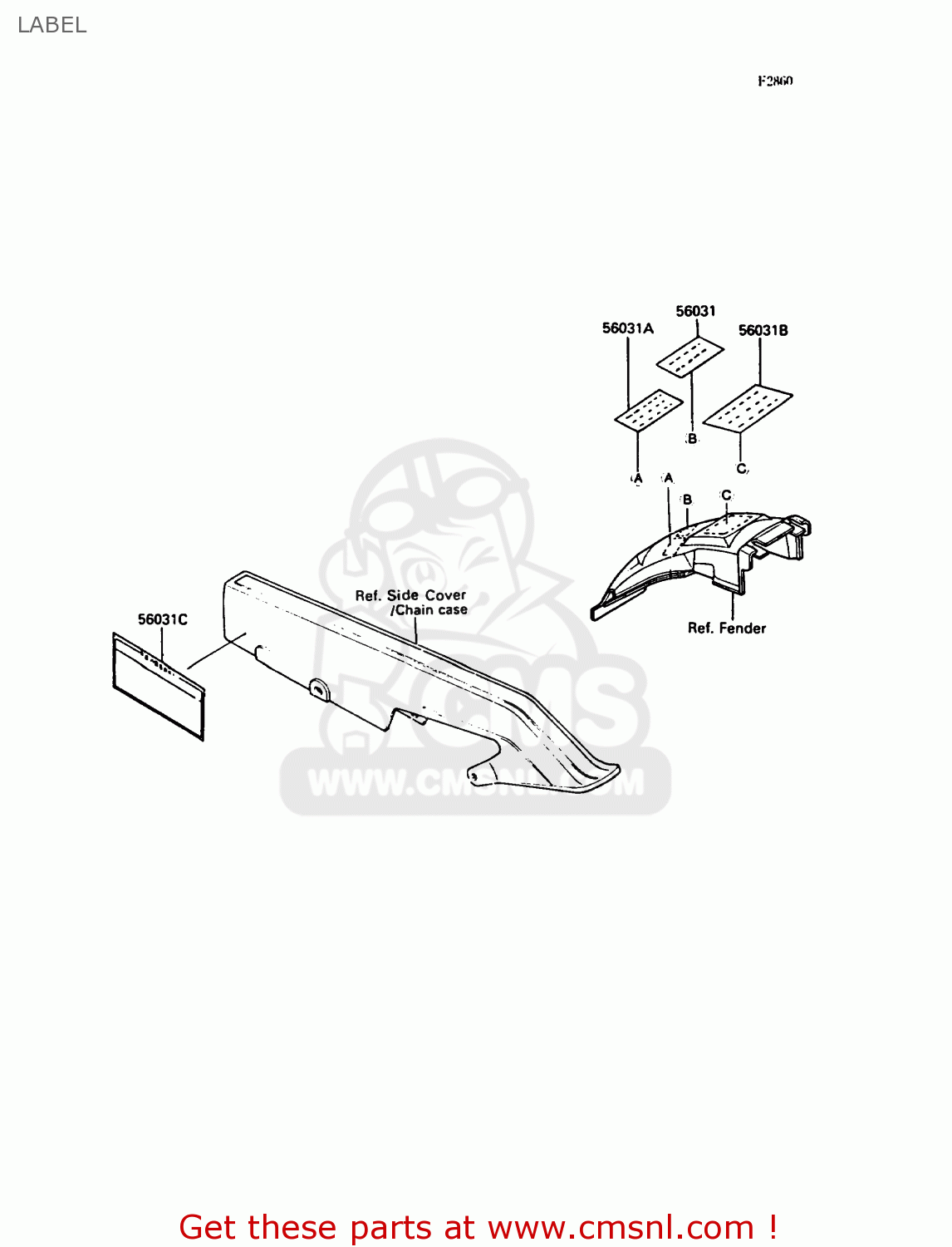LABEL ZX400C4 Z400FII 1991 SPAIN