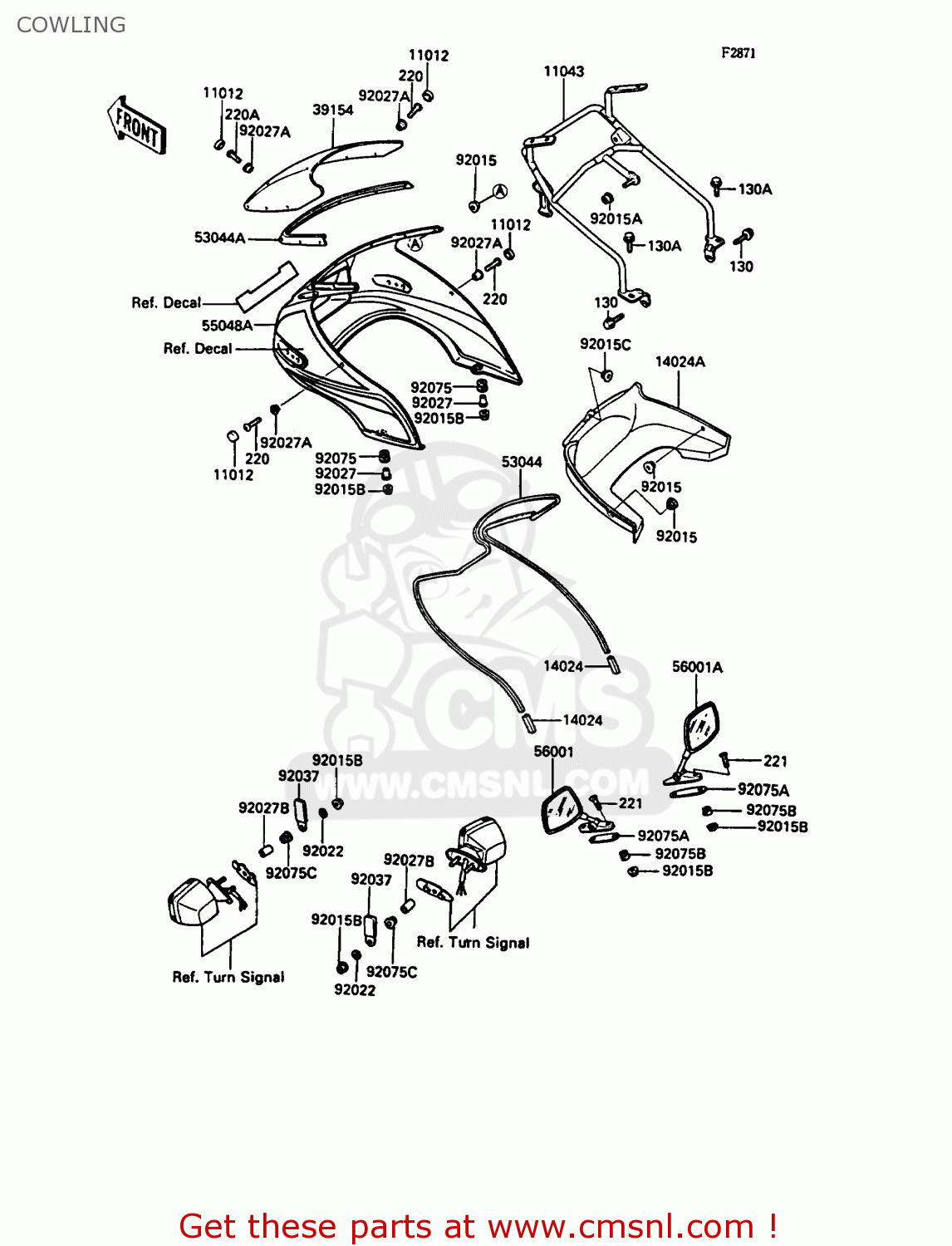 COWLING ZX400C4 Z400FII 1991 SPAIN
