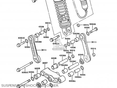 SUSPENSION/SHOCK ABSORBER - ZX400C4 Z400FII 1991 SPAIN