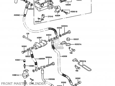 FRONT MASTER CYLINDER - ZX400C4 Z400FII 1991 SPAIN