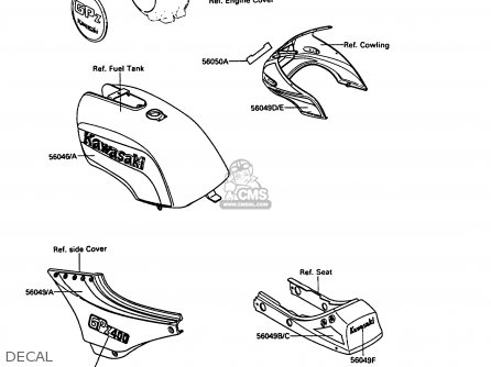 DECAL - ZX400C4 Z400FII 1991 SPAIN