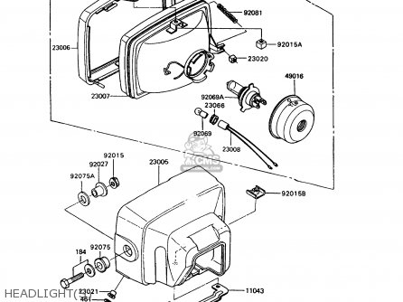 Kawasaki ZX400C5 Z400FII 1994 EUROPE parts lists and schematics
