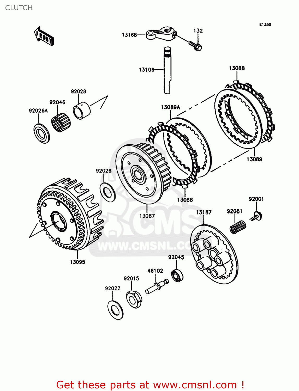 CLUTCH ZX400C5 Z400FII 1994 EUROPE